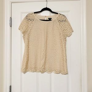 Size 12 Lace J. Crew Top